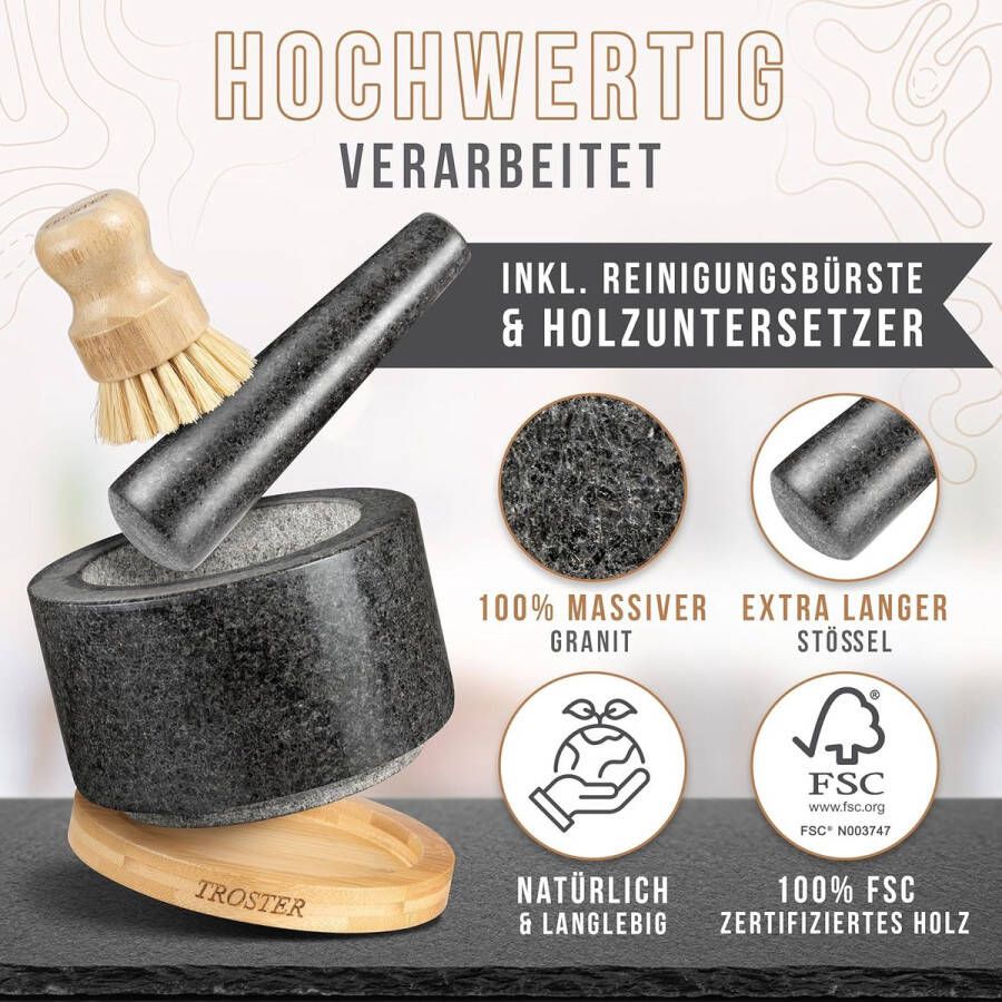 Vijzel en stamper Mortar and Pestle Grinder Bowl with Rod Hammer Sauce Garlic Pestle Hand Grinder Crusher Kitchen Gadgets Seasoning