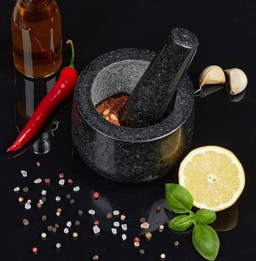 Vijzel en stamper Mortar and Pestle Grinder Bowl with Rod Hammer Sauce Garlic Pestle Hand Grinder Crusher Kitchen Gadgets Seasoning