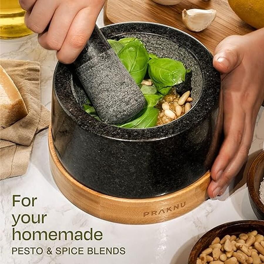 Vijzel en stamper Mortar and Pestle Grinder Bowl with Rod Hammer Sauce Garlic Pestle Hand Grinder Crusher Kitchen Gadgets Seasoning