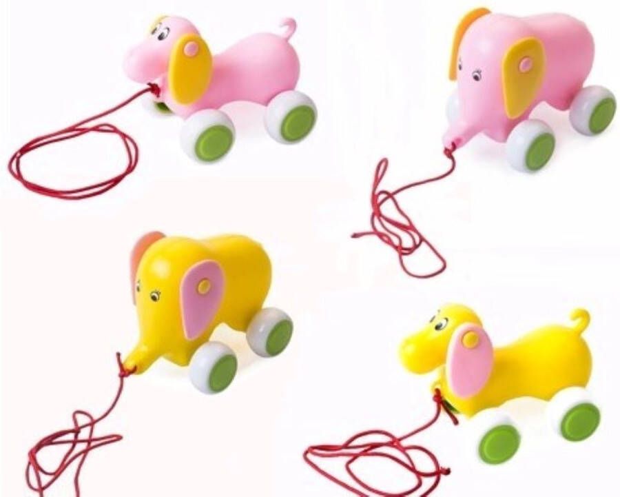 Viking Toys Trekfiguur baby hond en olifant