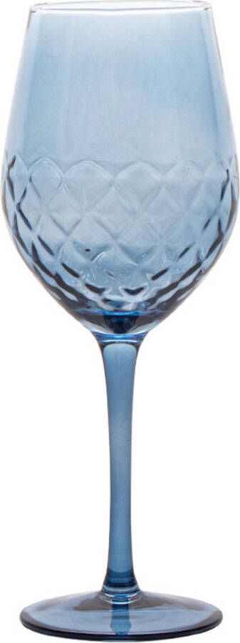 Vikko Décor Majestic Collection Set van 6 Wijnglazen Blauw