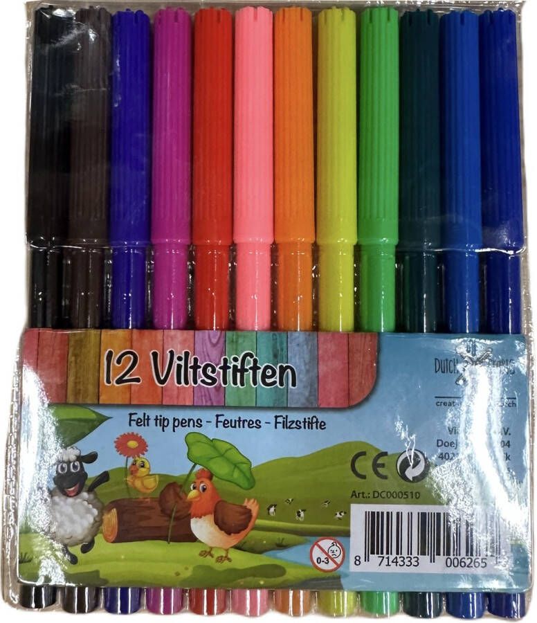 Viltstiften 12 stuks