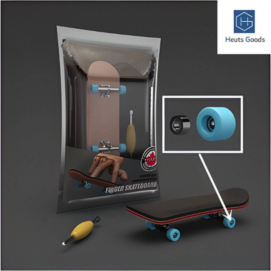 Vinger Skateboard Fingerboard Mini Skateboard Kan Kantelen 5 Lagen Hoge Kwaliteit Lichtblauw