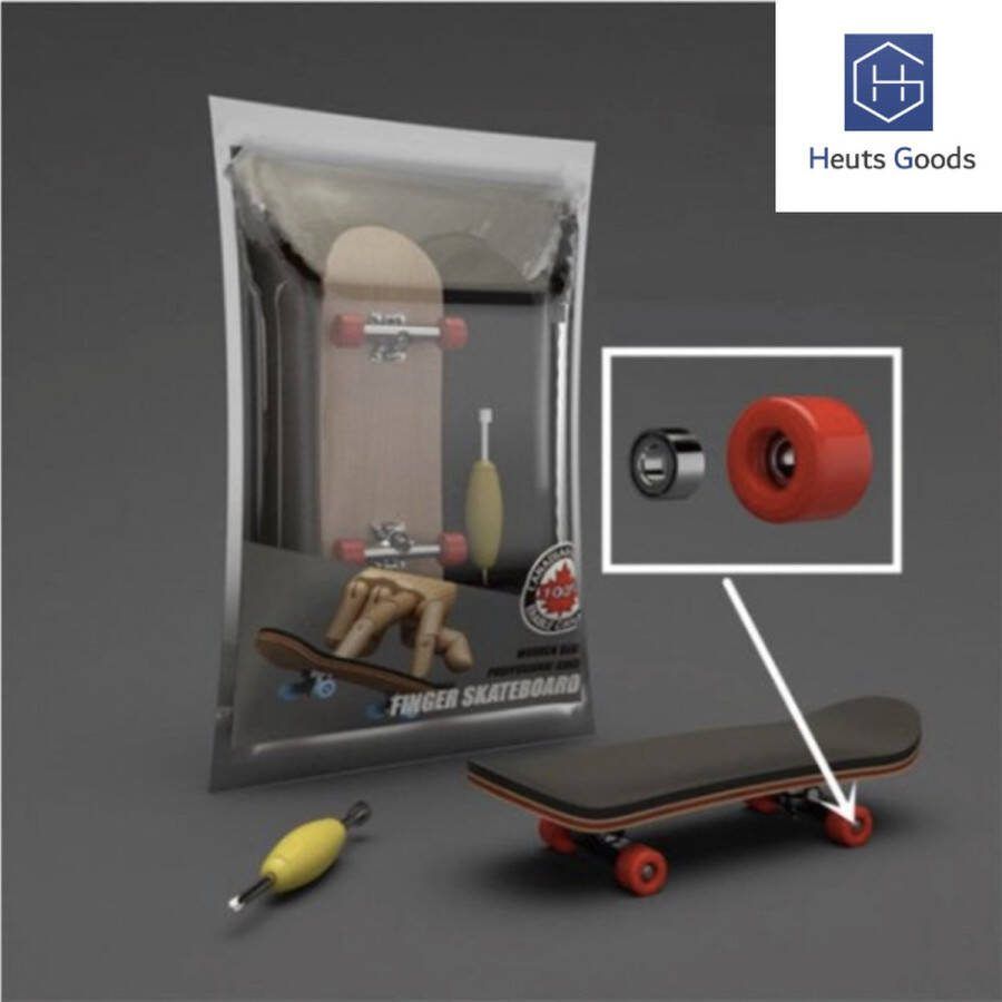 Vinger Skateboard Fingerboard Mini Skateboard Kan Kantelen 5 Lagen Hoge Kwaliteit Rood