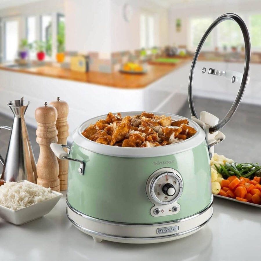 Vintage Rijstkoker Vintage rijstkoker slow cooker groen