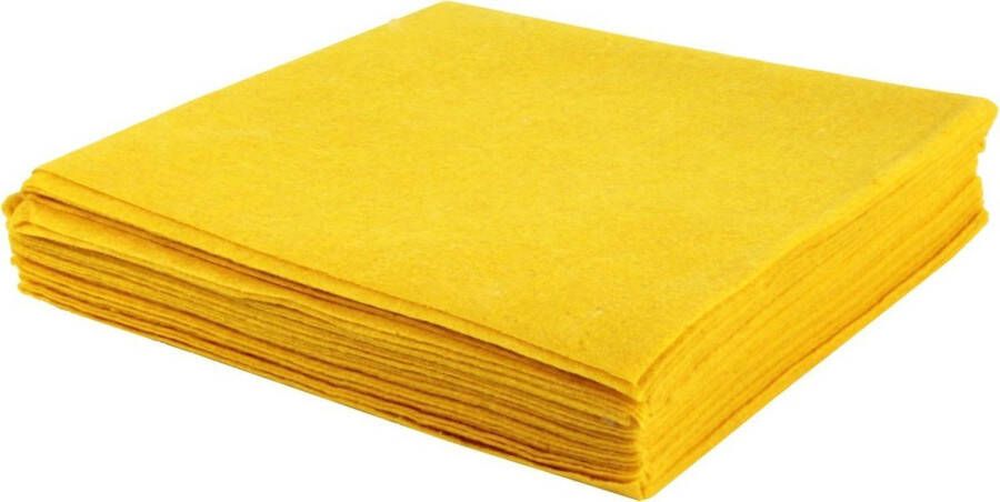 Viscose Schoonmaakdoek Sopdoeken vaatdoek geel 100 stuks