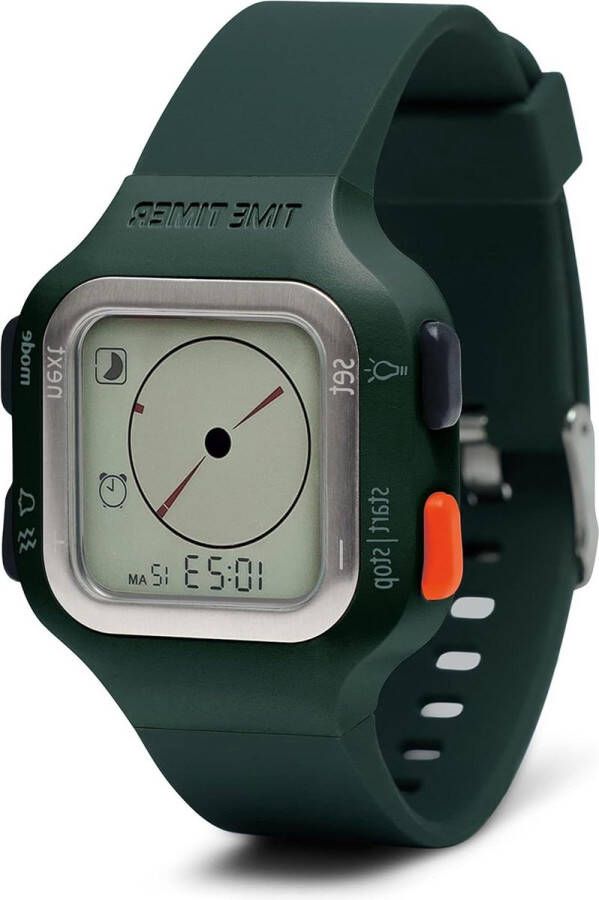 Visuele analoge en digitale 12-uurs of 24-uurs countdown-timer voor iviteit leren testuitvoering en workout tracker Sequoia Green Large time timer