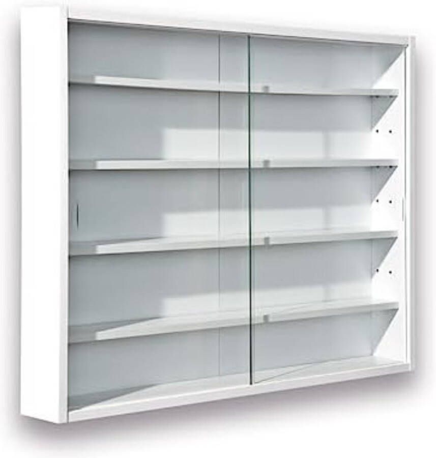 Vitrinekastje Vitrine Box Vitrinekastje Hangend Wandvitrine Wit
