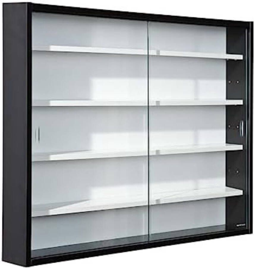 Vitrinekastje Vitrine Box Vitrinekastje Hangend Wandvitrine Zwart Wit