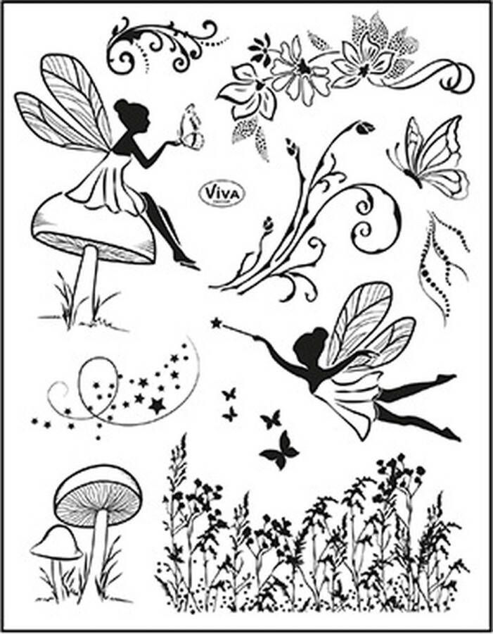 Viva Decor Clear Stamp Elves Stempel Elfjes Kaarten maken