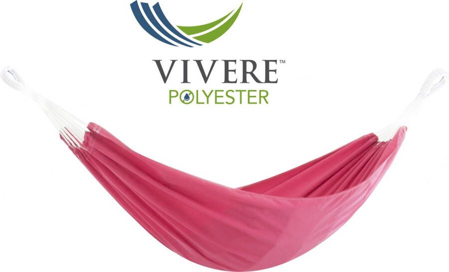 Vivere 2-persoons polyester hangmat (Kleur: roze)