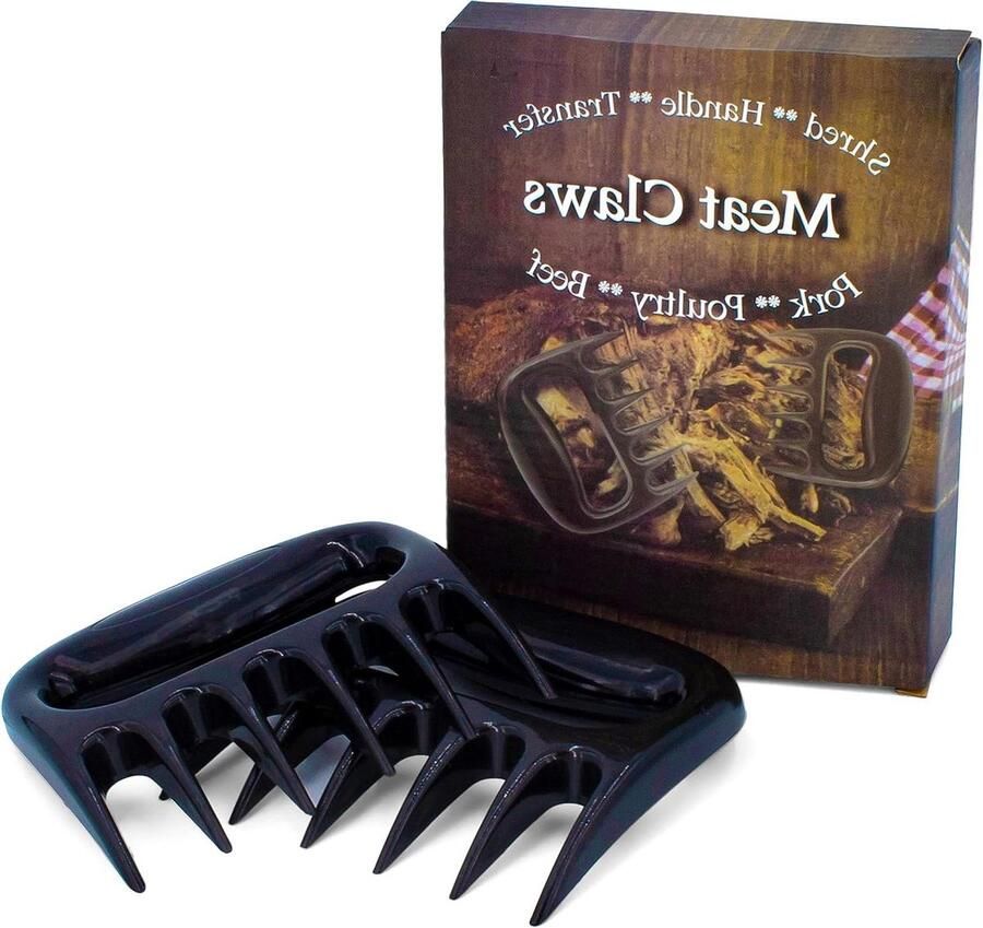 Vleenklauwen vleesklauw Meat Claws set van 2 pulled pork rookoven shredden BBQ grill accessoires gothic skull design bbq accessoires
