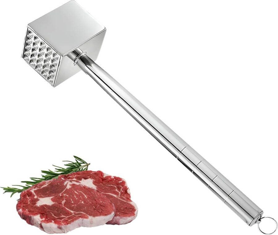 Vleeshamer dubbelzijdige vleeshamer van roestvrij staal steakel klopper roestvrij staal meat tenderizer maken zachte schnitzels steak kip pork mutton