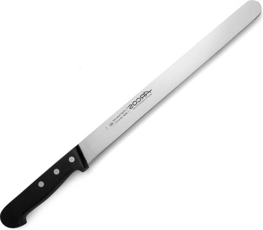 Vleesmes van roestvrij staal in zwart 375 x 5 x 5 cm brisket slicing knife