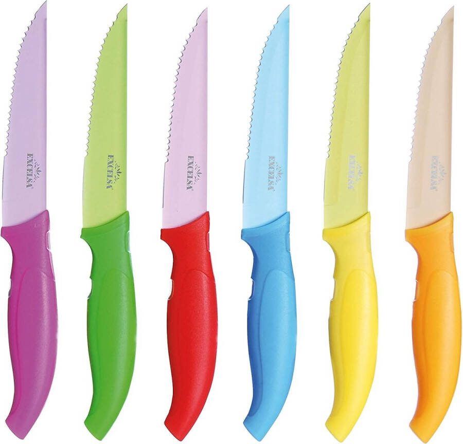 Vleesmessen set van 6 kleur meerkleurig
