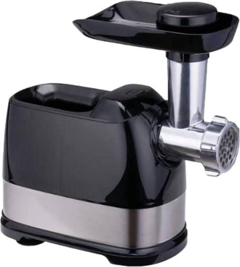 Vleesmolen Elektrisch 600 Watt 3 Schijven 3-5-7 mm 15 kg vlees per minuut RVS zilverkleurig