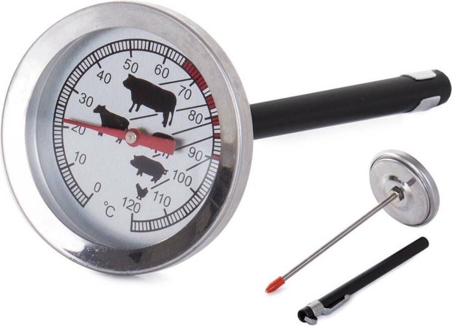 Merkloos Sans marque Vleesthermometer 120 graden Incl Sonde