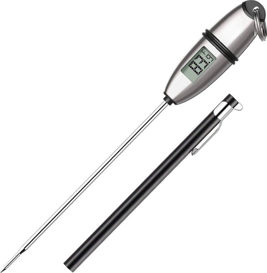 Vleesthermometer BBQ thermometer Oventhermometer Keukenthermometer Temperatuursensoren Zilver