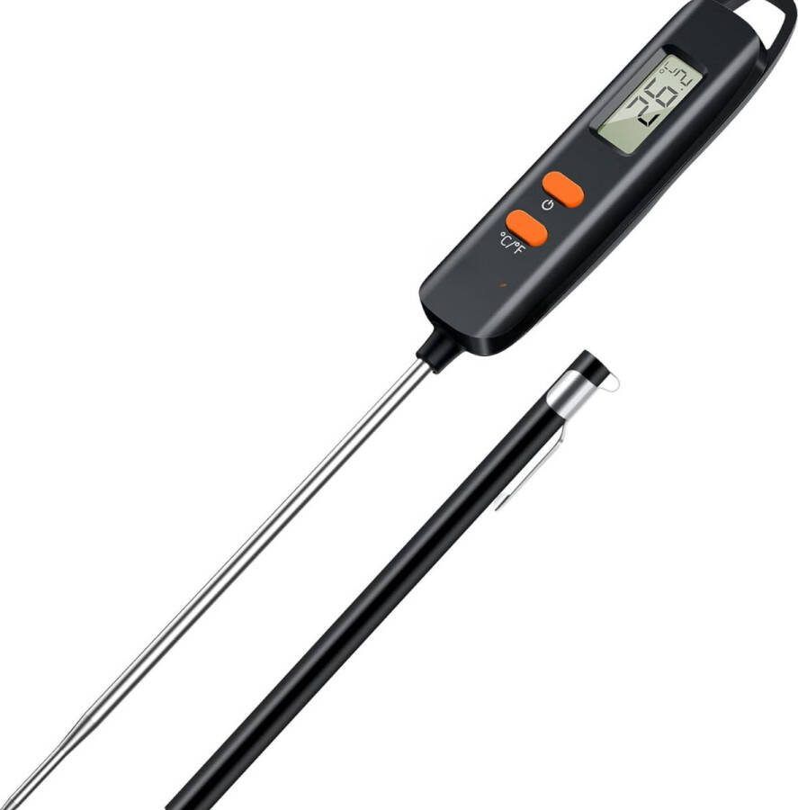 Vleesthermometer BBQ thermometer Oventhermometer Keukenthermometer Temperatuursensoren Zwart