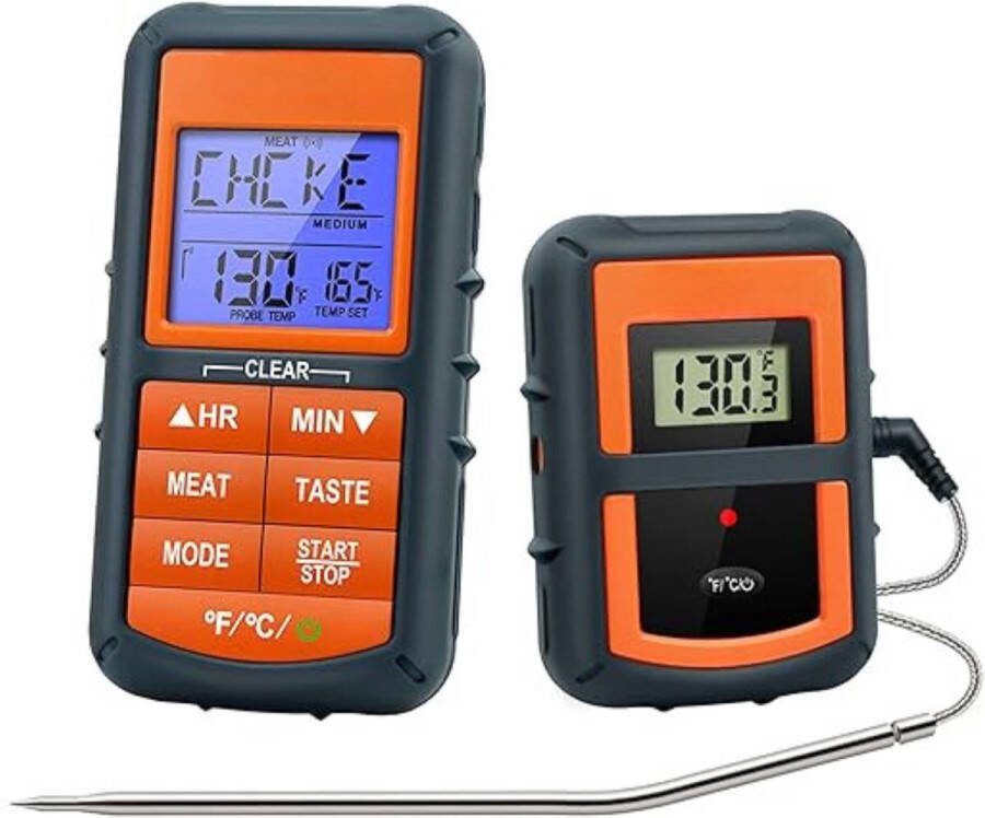 Vleesthermometer BBQ thermometer Oventhermometer Keukenthermometer Temperatuursensoren Zwart
