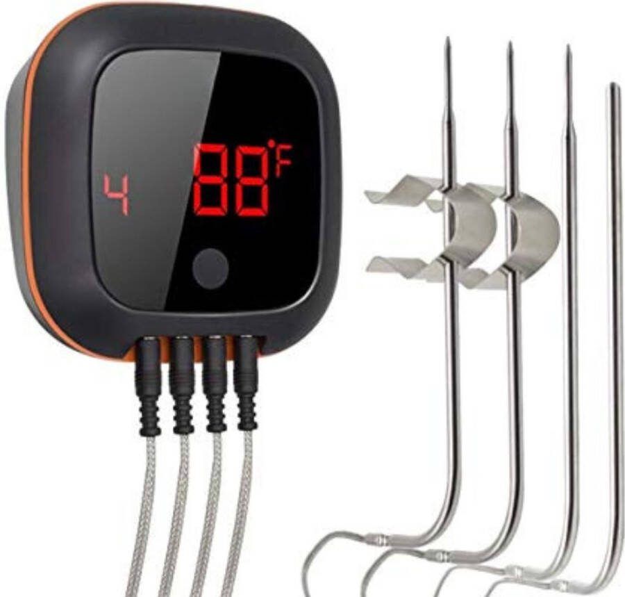 Vleesthermometer Bluetooth Vleesthermometer Digitaal Vleesthermometer Draadloos Vleesthermometer Oven Vleesthermometer met App