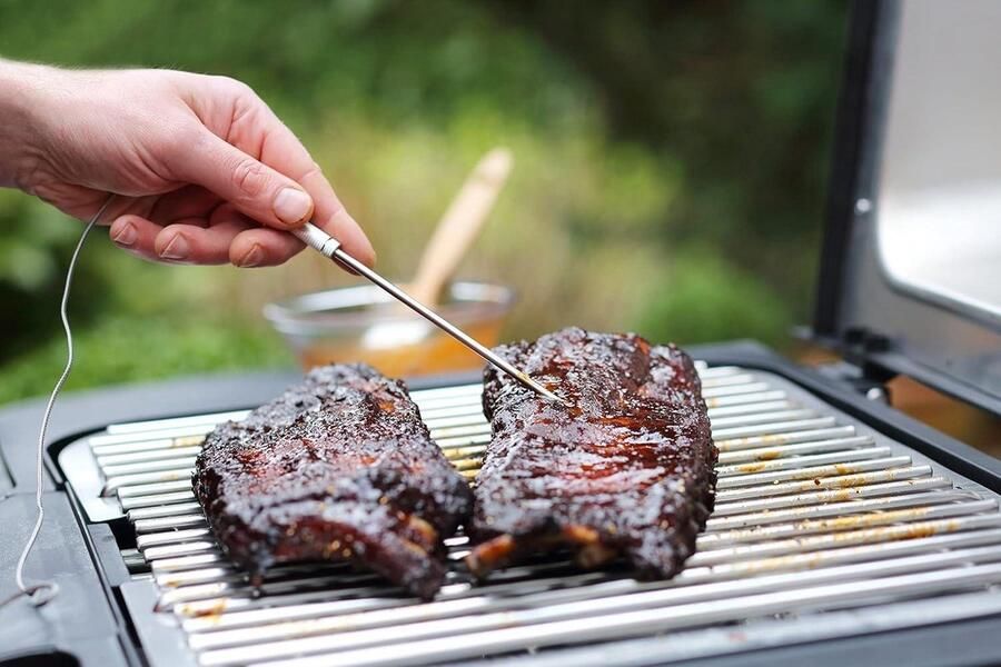 Vleesthermometer digitale kernthermometer voor nauwkeurige grillresultaten roestvrij staal