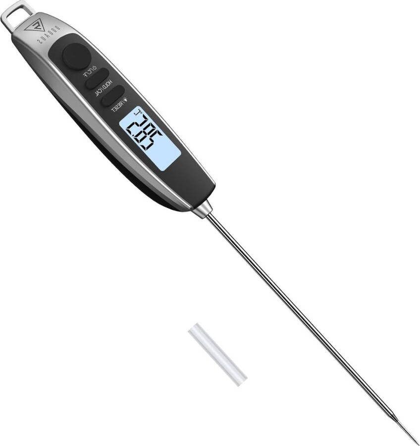 Vleesthermometer Digitale Keukenthermometer Grillthermomete BBQ-Thermometer Instant-Read Thermometer met 3s Directe Uitlezing Lange Sonde en LCD-scherm voor Keuken Grill BBQ