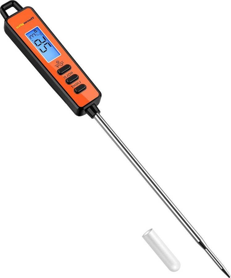 Vleesthermometer Digitale voor Gebraden Grill BBQ-roker Direct Leesbaar Lange Sonde