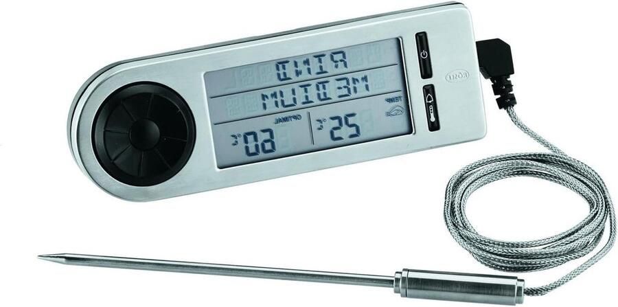 Vleesthermometer Keukenthermometer digitaal barbecue oven -20°C tot 250°C magneethouder roestvrij staal 18 10