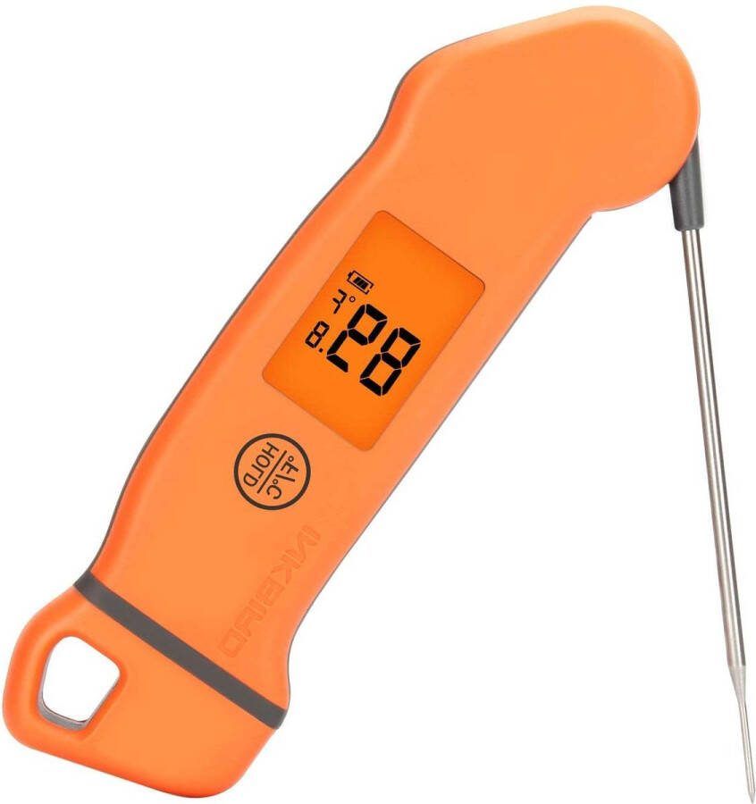 Vleesthermometer Keukenthermometer Digitale BBQ Thermometer Draaibaar Scherm Backlight Display Grill Roker Keuken Oven Bakken Waterbestendig Snel Temperatuur Meten