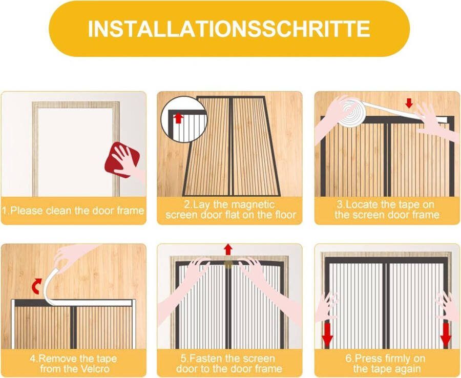 Vliegengaas voor deur magnetisch balkondeur insectenbescherming gordijn voor terrasdeur magnetisch vliegengaas kattenveilig zwart 90 x 210 cm