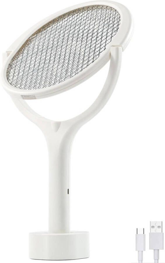 Vliegenmepper Oplaadbaar Elektrisch Wespenval Vliegenvanger Mosquito Killer Electric Fly Swatter Fly Trap Raid Anti Bug Zapper Telescopische Verlengsteel