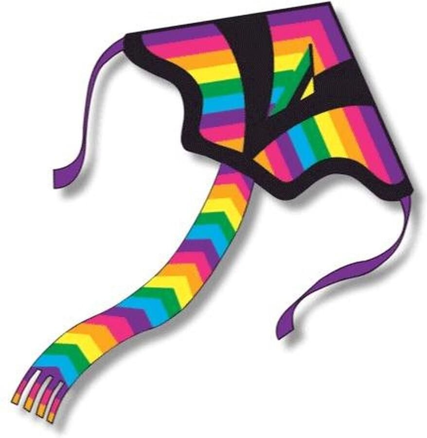 Vlieger Delta Rainbowtail JUMBO 125x145cm