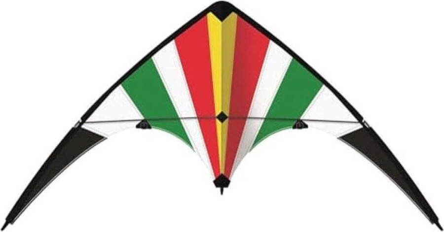 Vlieger Sportstuurvlieger Lucky Loop 100 beginners vlieger scheurvast ripstop polyester- robuuste glasvezelstokken