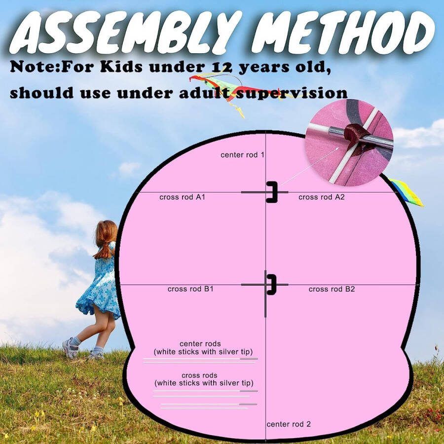Vlieger voor kinderen speelgoed voor kinderen kite summer vlieger zomer wind