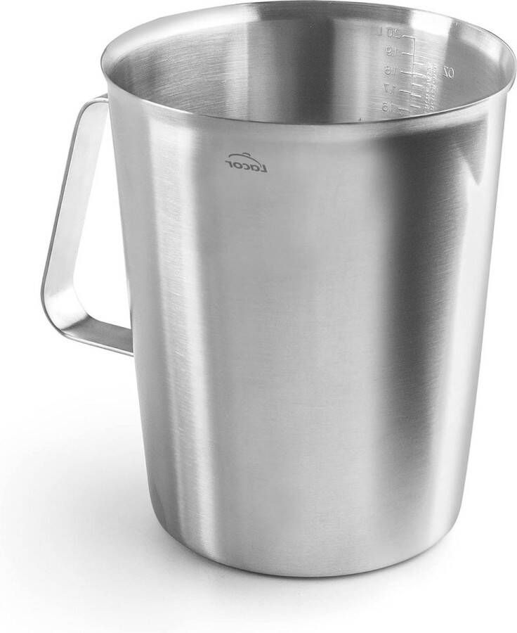 Vloeistofmeter Roestvrij Staal 15 cm 2 L Maatbeker Maatkopje 62742