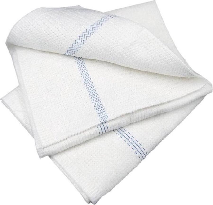 Vloerdweil – 2 stuks – wit – 50x50 cm- vloerreiniger – katoen – vezelvloerdweil