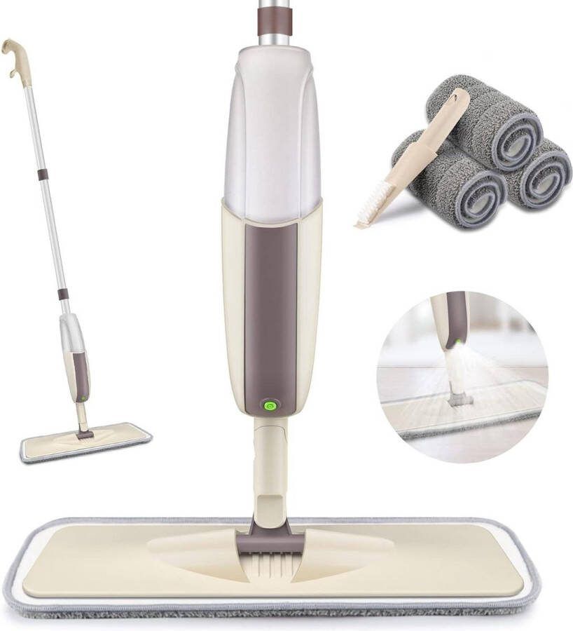 Vloerreiniging Spuitdweil Navulbare fles 3 microvezelpads Thuis Keuken Hardhout Laminaat Hout Vinyl Keramische Tegels Mop