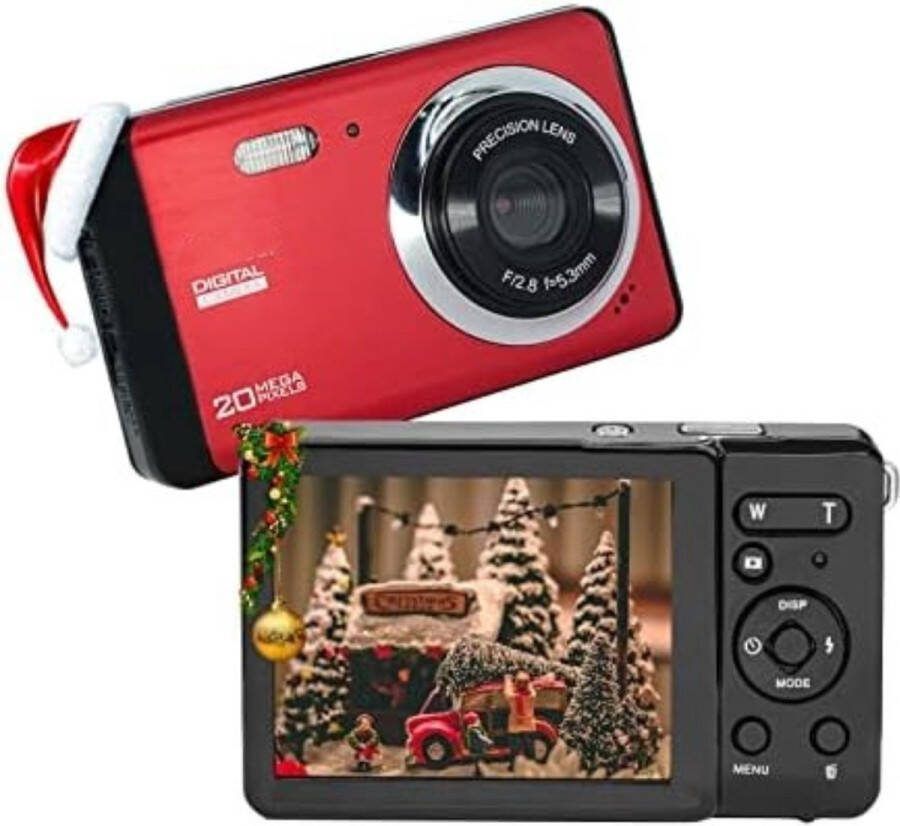 Vlog Camera Kinderen Digitale Kindercamera Kinderfototoestel Kindercamera Digitaal Rood