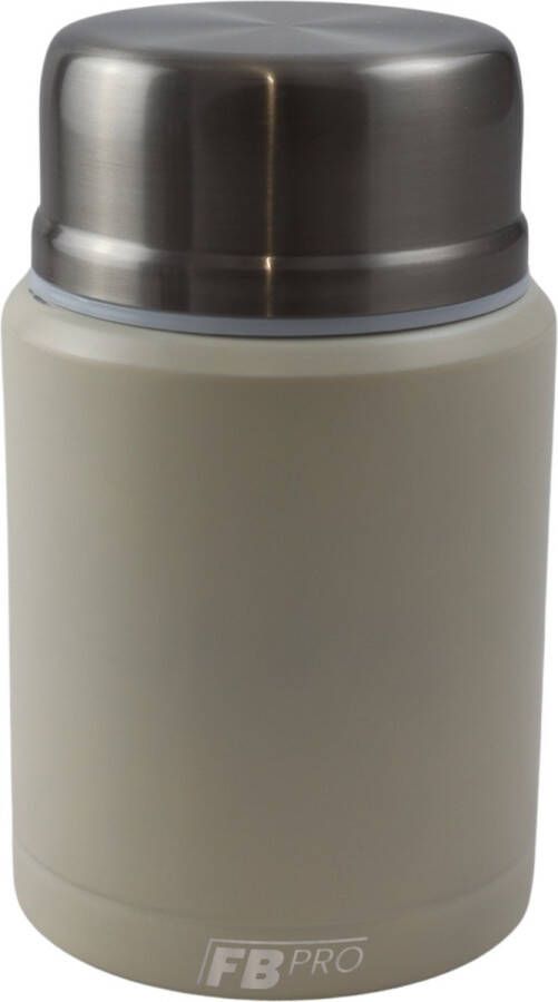 Voedselcontainer ivoorwit mokken thermos container voor eten en drinken compacte thermosbeker lunchbox roestvrij ook voor soep koffie en meer! RVS thermoskan lepel inbegrepen overal meenemen voor warm eten warmhouden