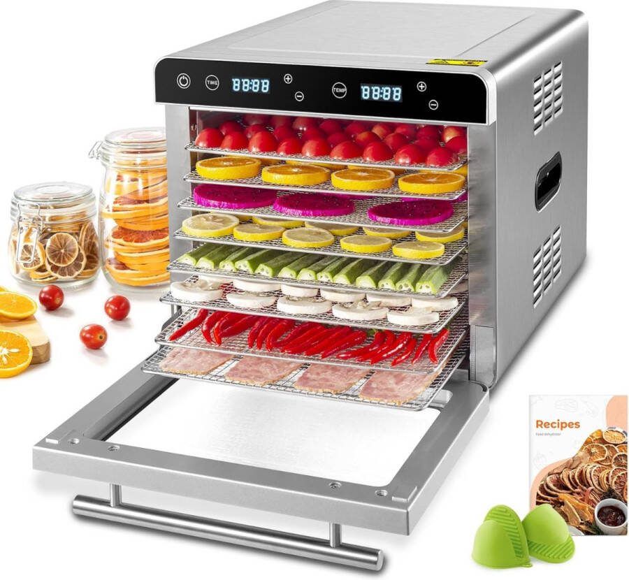 Voedseldroger Food Dryer Voor Groenten En Fruit Voor Kruiden & Vlees Droogoven 35 Tot 85 Graden