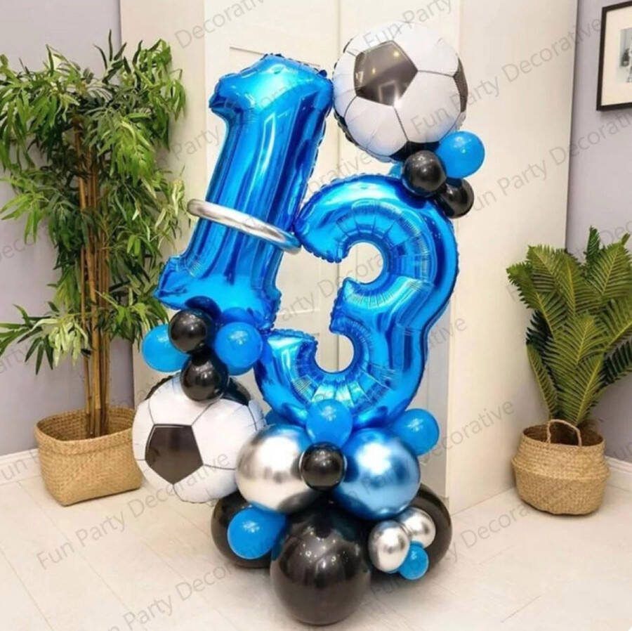 Voetbal ballonnen set 10 jaar