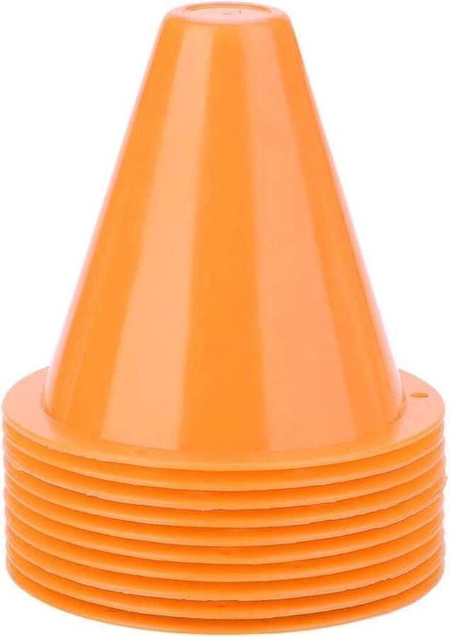 Voetbal Trainingsmateriaal Beweeglijkheid Kegels 10 stuks Kunststof Voetbal Barrières Rugby Hockey Training Boor Accessoires Voetbal Trainingsmateriaal