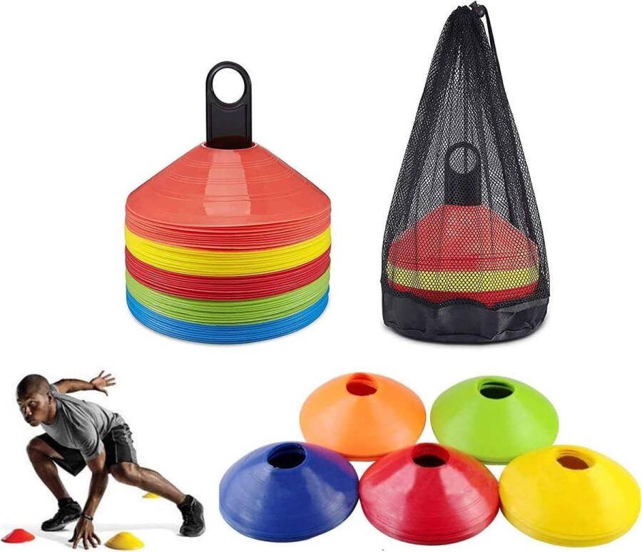 Voetbal training kegels Multi-color behendigheid sport training Gebruikt voor voetbal en veld markeringen Voetalbal trainingsmateriaal