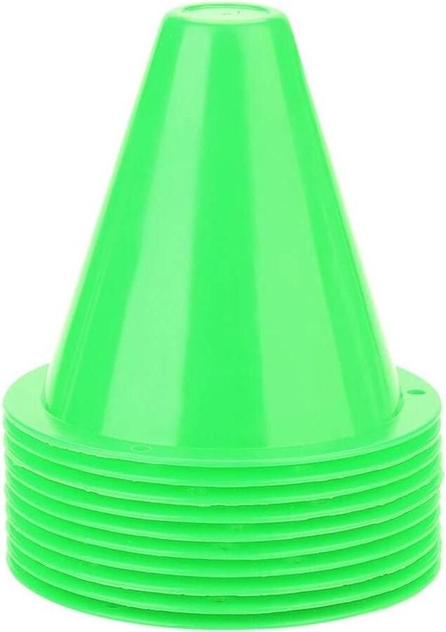 Voetbal Training Kegels Set van 10 Stuks voor Buitenactiviteiten en Voetbaltraining Voetalbal trainingsmateriaal