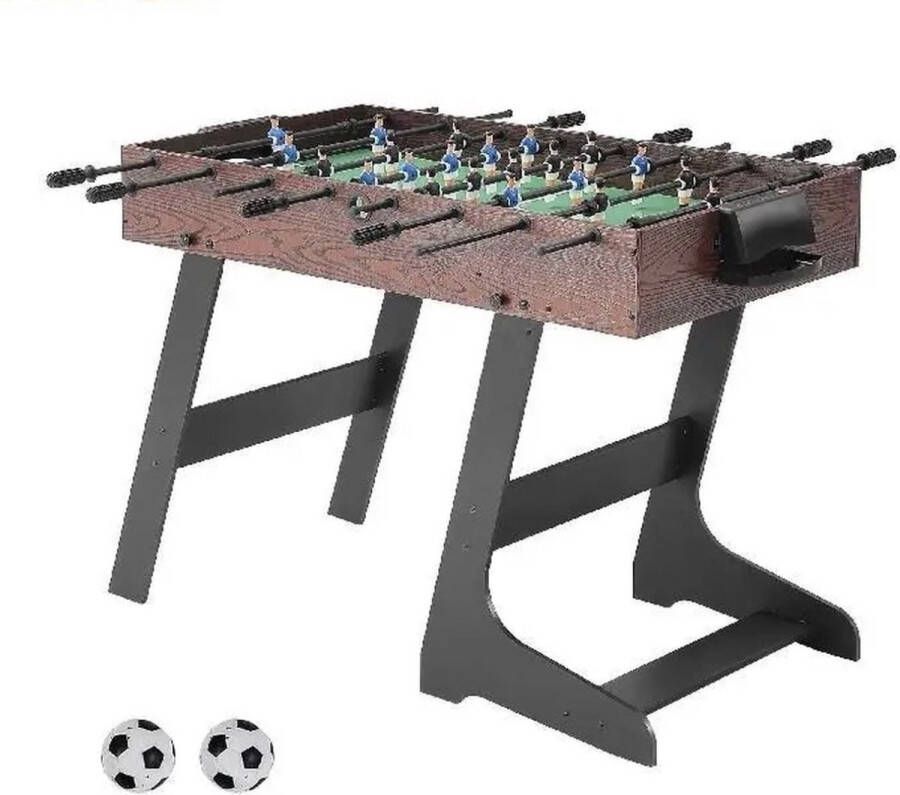 Voetbaltafel Tafelvoetbal Tafelvoetbaltafel Opvouwbaar 106.5cm x 60.5cm x 81 cm Brede poten Stabiel