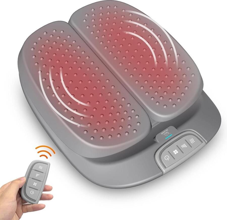 Voetmassage apparaat met warmte Shiatsu massage Elektrisch voetmassageapparaat met vibratie en afstandsbediening Cadeaus voor vrouwen mannen Voetmassage apparaat