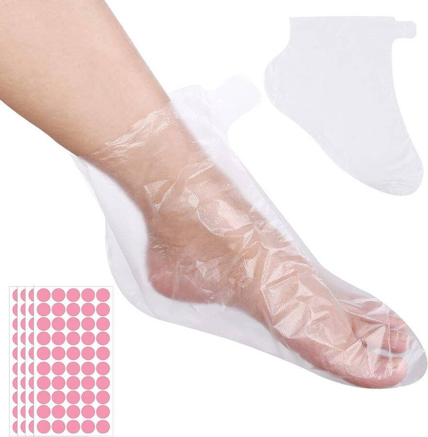 Voetverzorging 200 Stuks Paraffine Wax Foot Mask Disposable Boots Transparant Foot Cover Paraffine Wax Bath Foot Mask accessoires voor voetverzorging Foot Hot Wax Spa