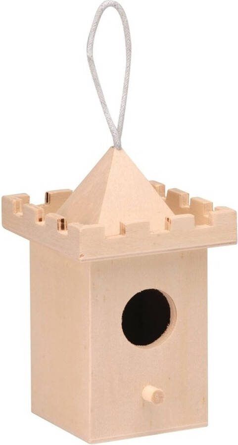 Vogelhuisje kasteeltoren 8 cm