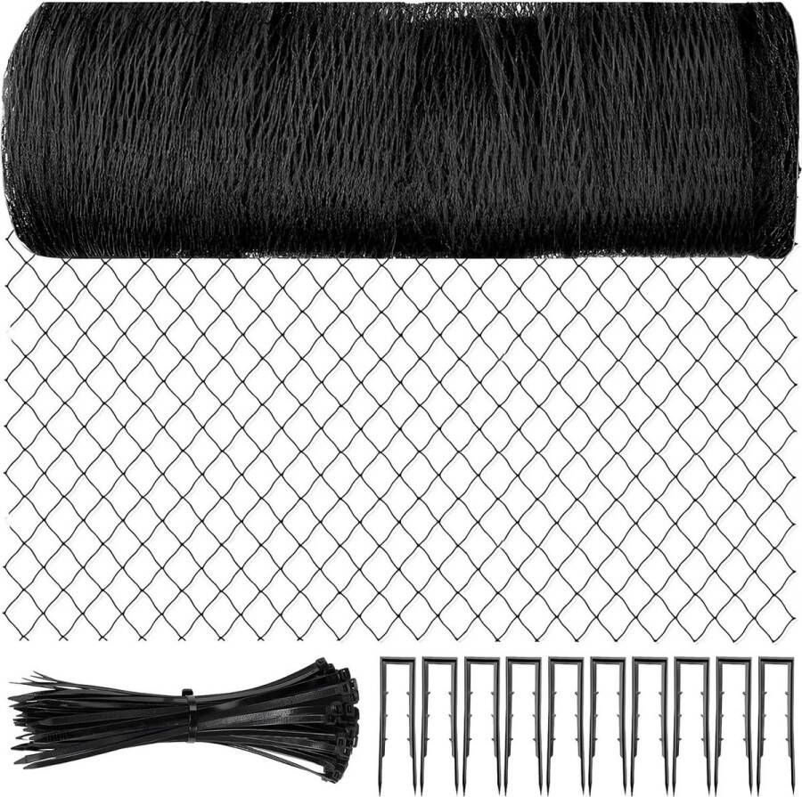 Vogelnet 7.5 m x 15 m Kippennet en Vijvernet Geschikt voor Fruitbomen en Groenten bird netting